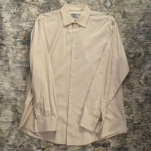 DKNY Beige/light brown Button Down Slim Fit - 16.5 - 34/35